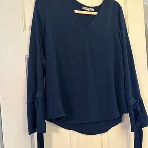 Naked Zebra Navy Blue Women's Top